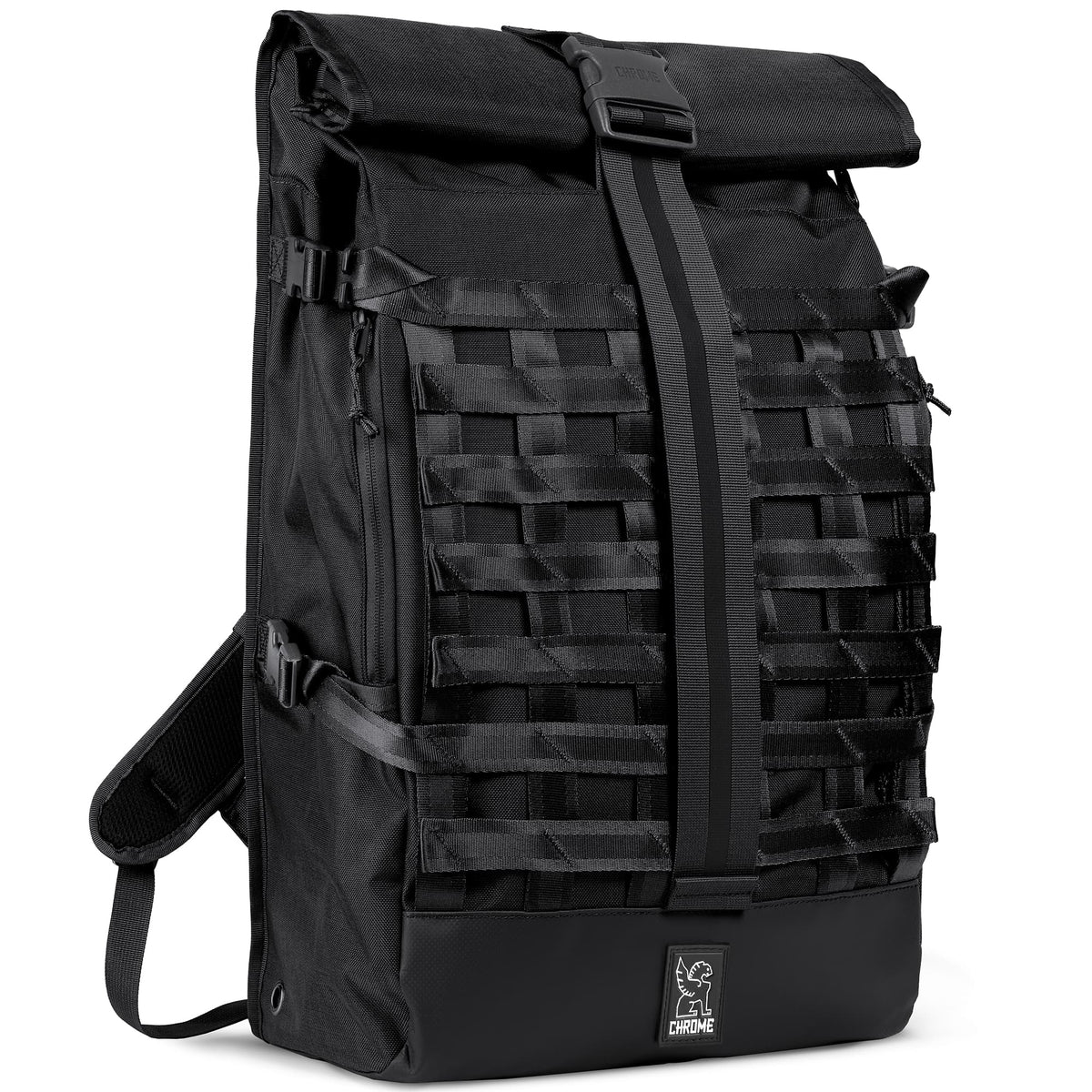 Chrome Industries Barrage Pack 34L in Black — front view # color_Black