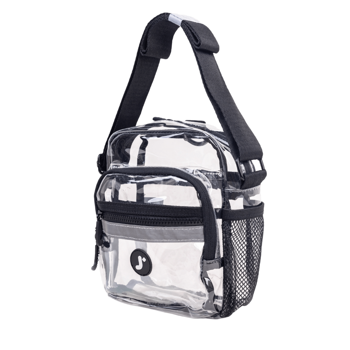 J World Crux Crossbody in Clear — front view 2 # color_Clear