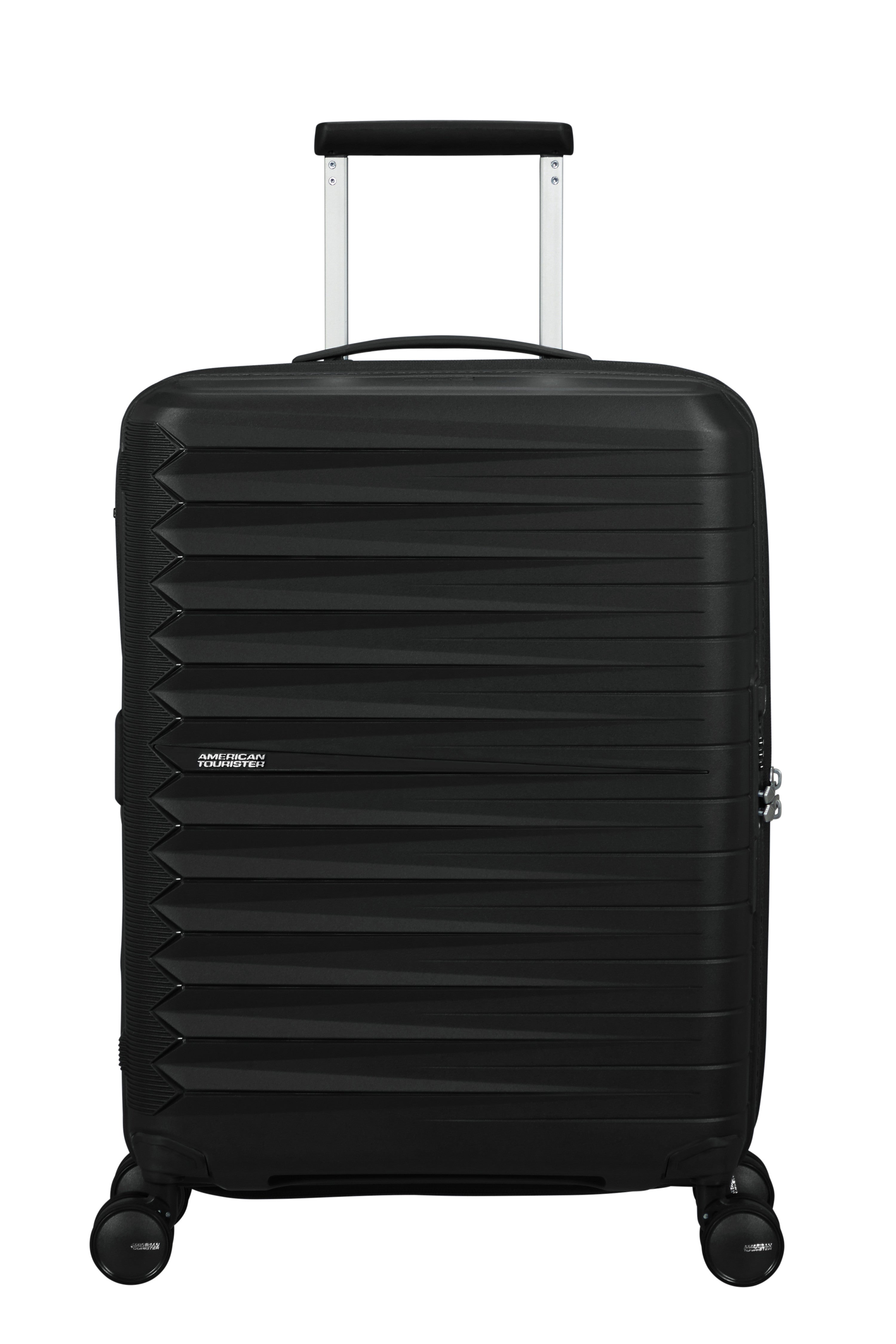 American Tourister FastForward Expandable Carry-On Spinner (20-inch) - FLASH BLACK