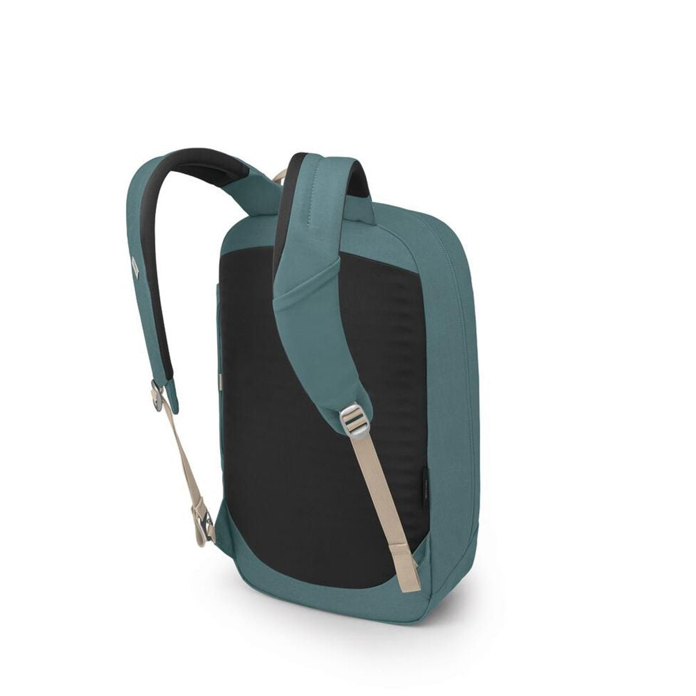 Osprey Arcane Large Daypack 21L in Cascade Blue Heather — front view # color_Cascade Blue Heather