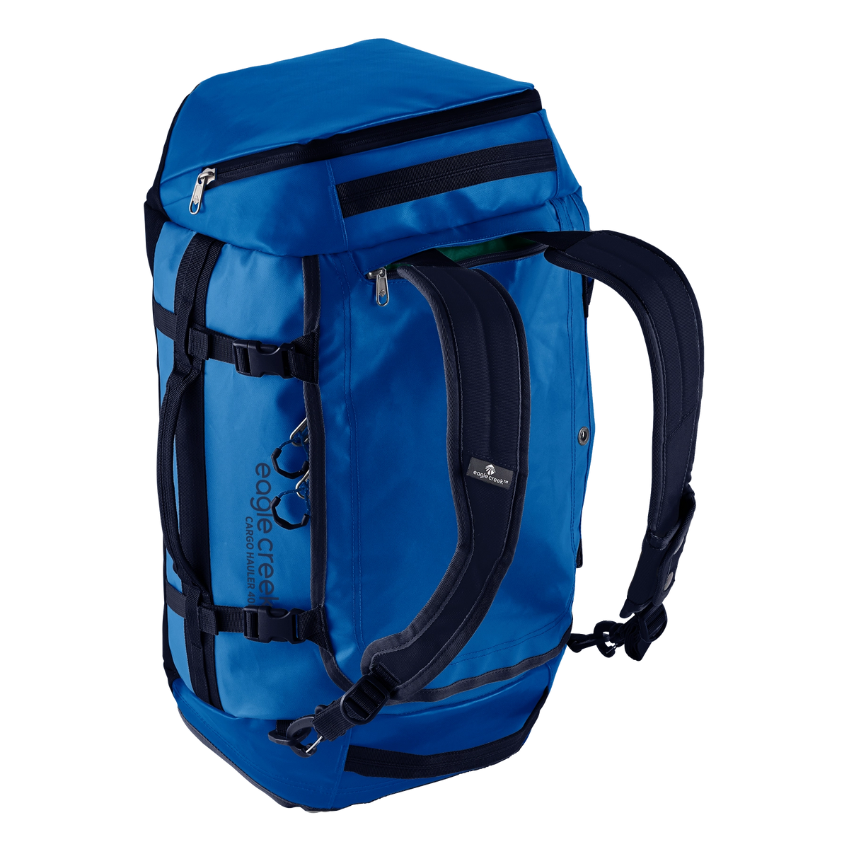 Eagle Creek Cargo Hauler Duffel 40L in Aizome Blue — back view 2