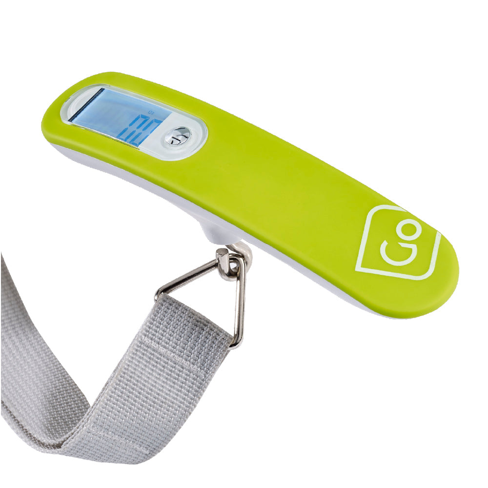 Go Travel Digital Scale in Green — front view