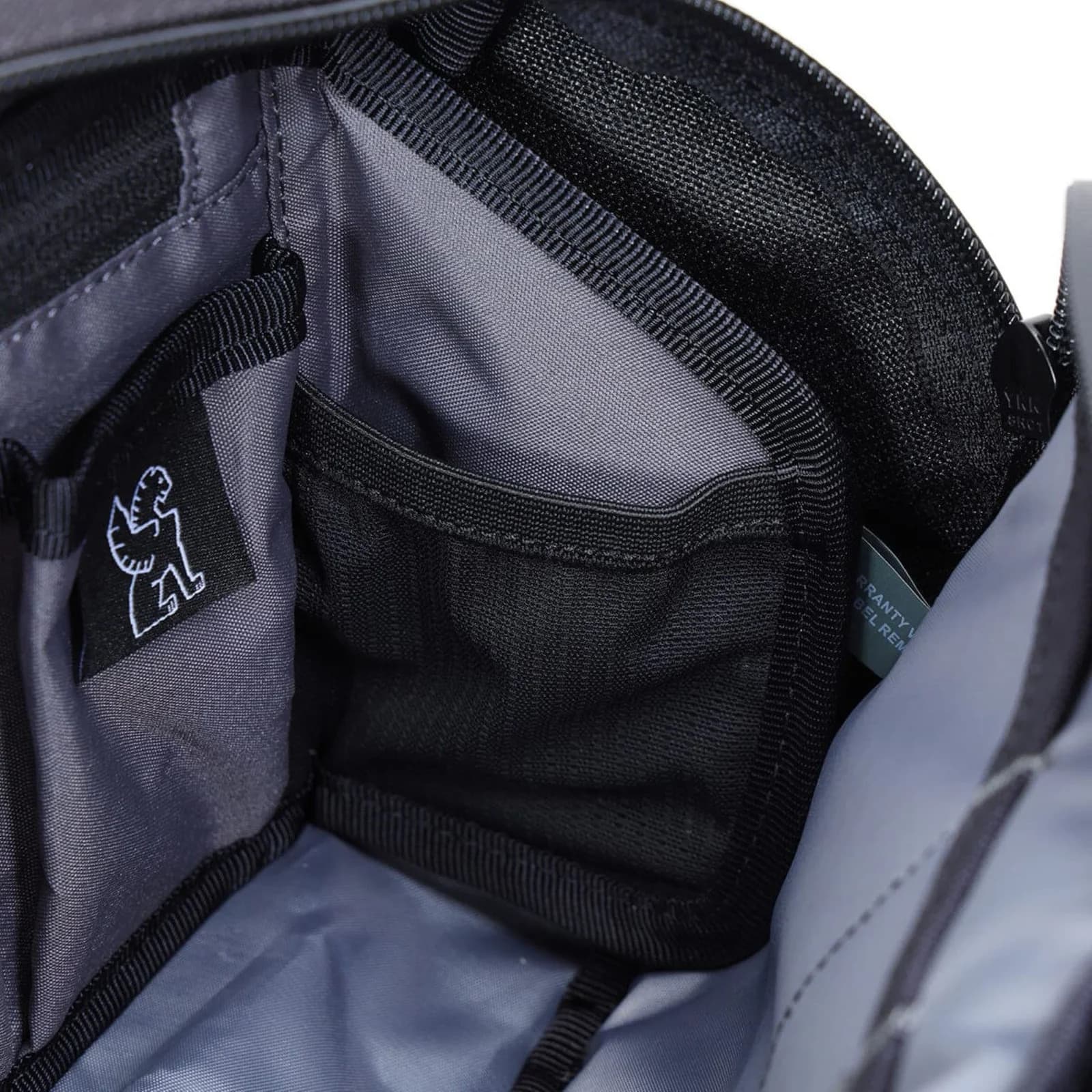 Chrome Industries Kadet Organizer in Black — detail view