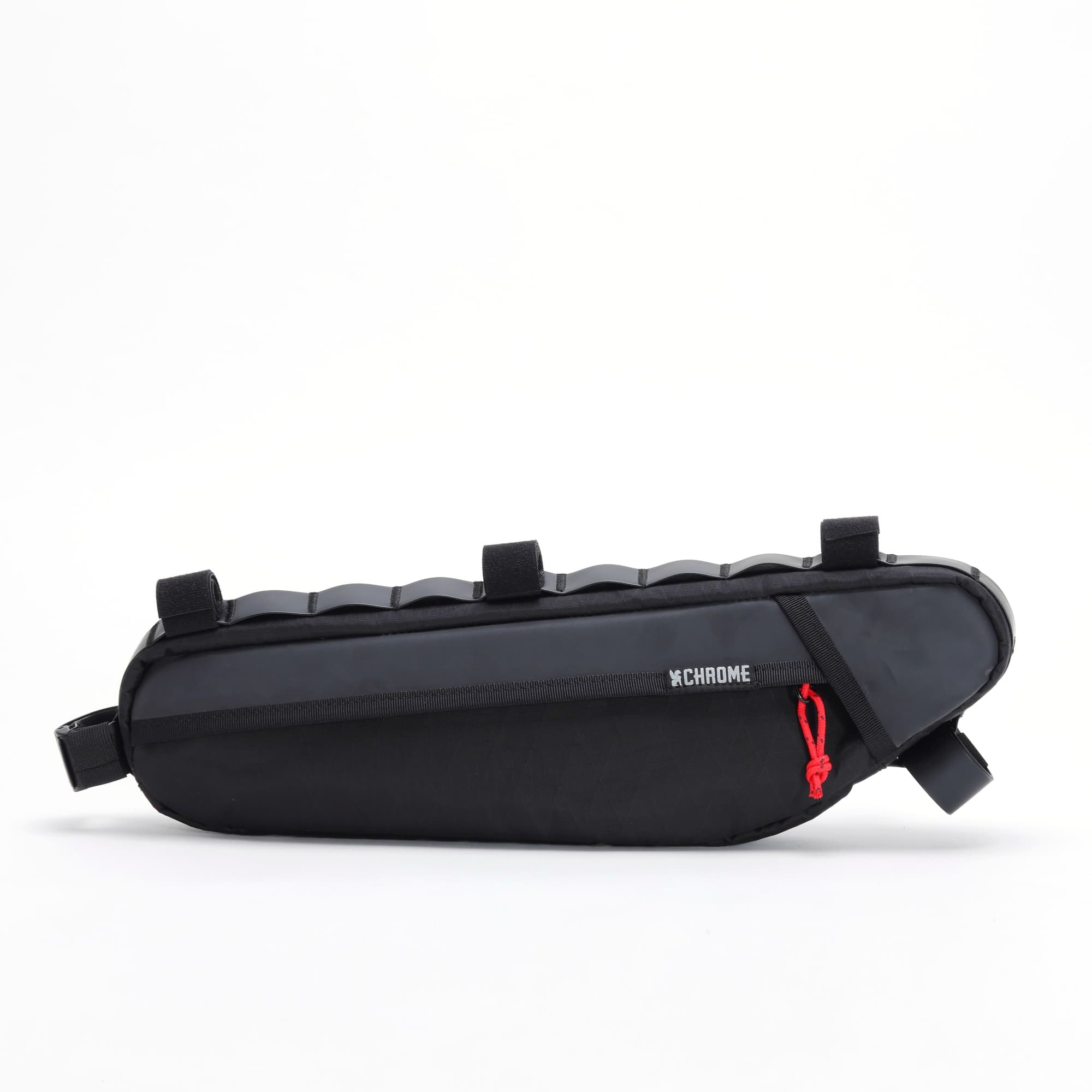 Chrome Industries Holman Frame Bag S/M in Black XRF — angle view 2