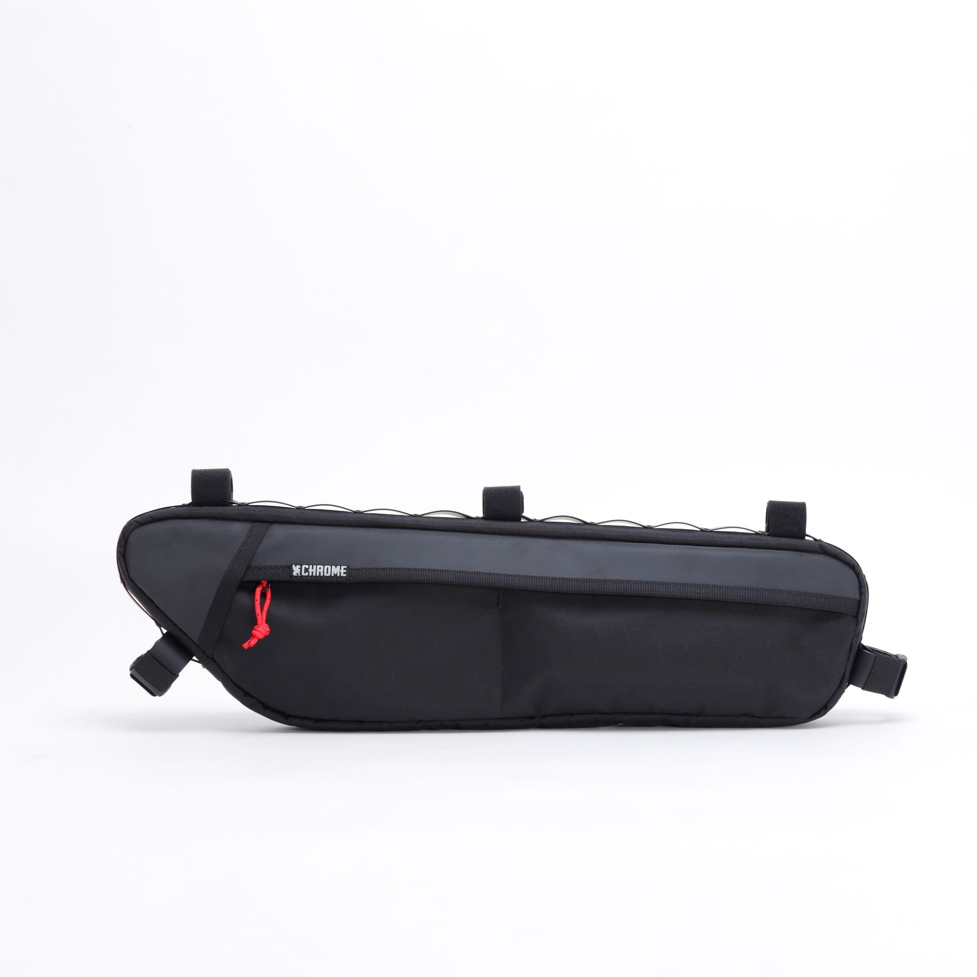 Chrome Industries Holman Frame Bag L/XL in Black XRF — angle view 2