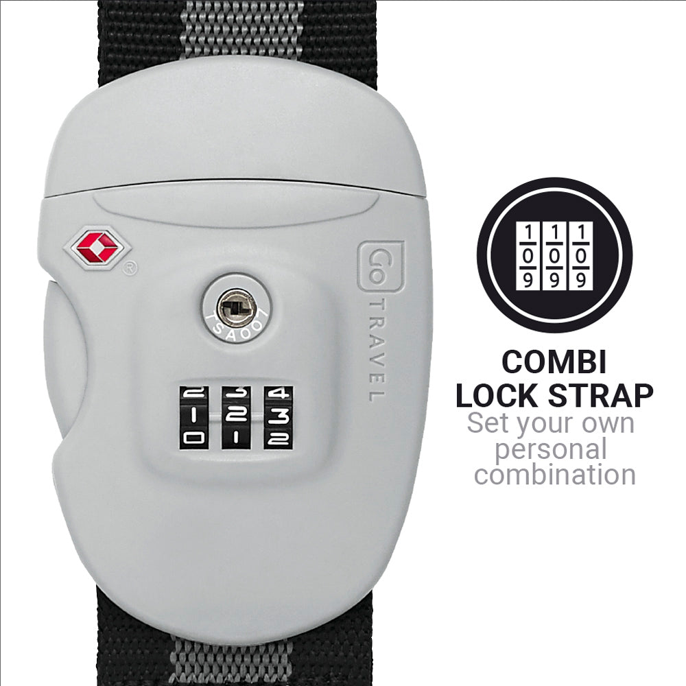 Go Travel Combi Luggage Strap TSA – combination buckle detail