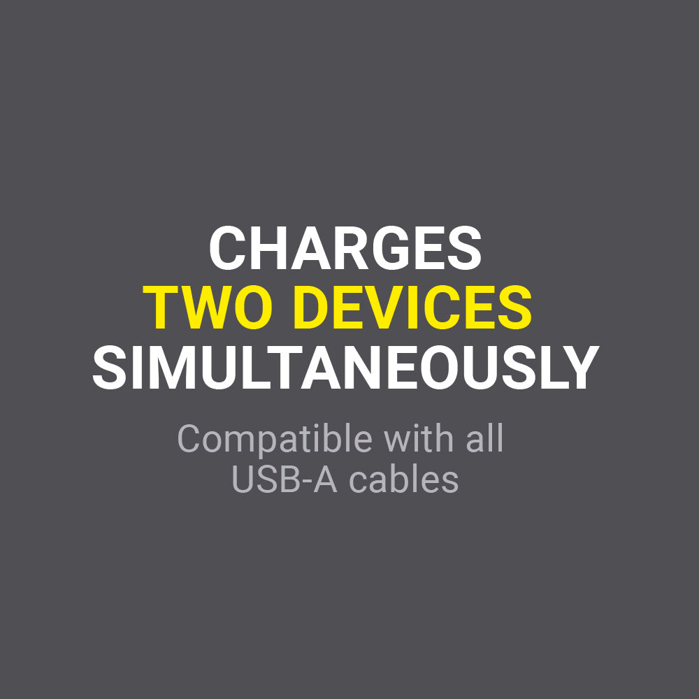 Go Travel In-Car Twin USB-A Charger – ports detail