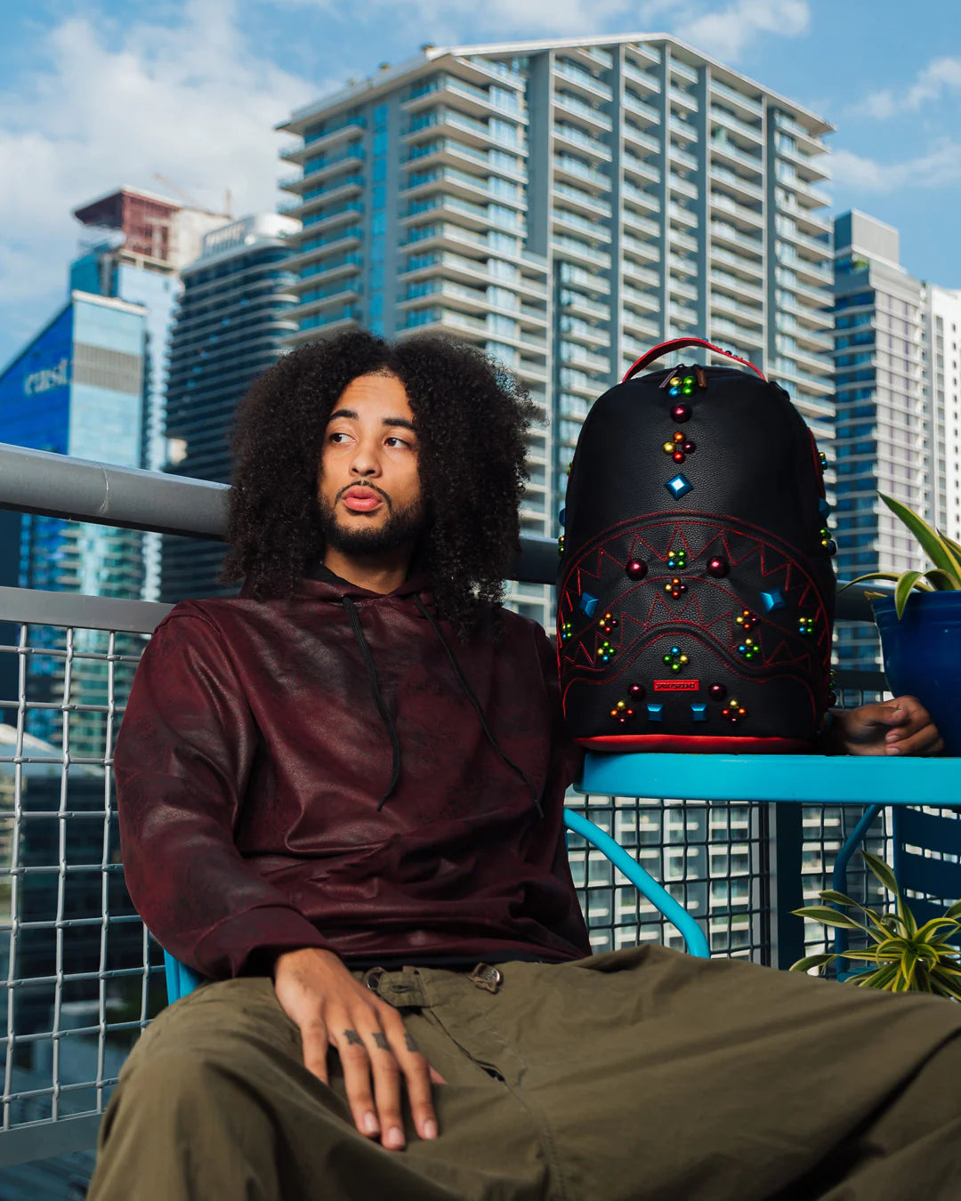 Sprayground Gemstone Outlaw DLXV Backpack, view 8