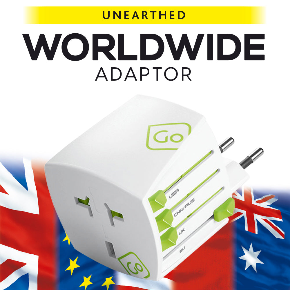 Go Travel Worldwide Adaptor Unearthed – front view