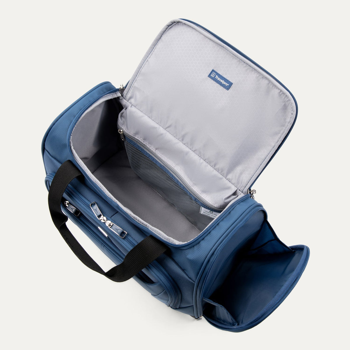 Travelpro Maxlite 5 Soft Tote in Ensign Blue — interior view