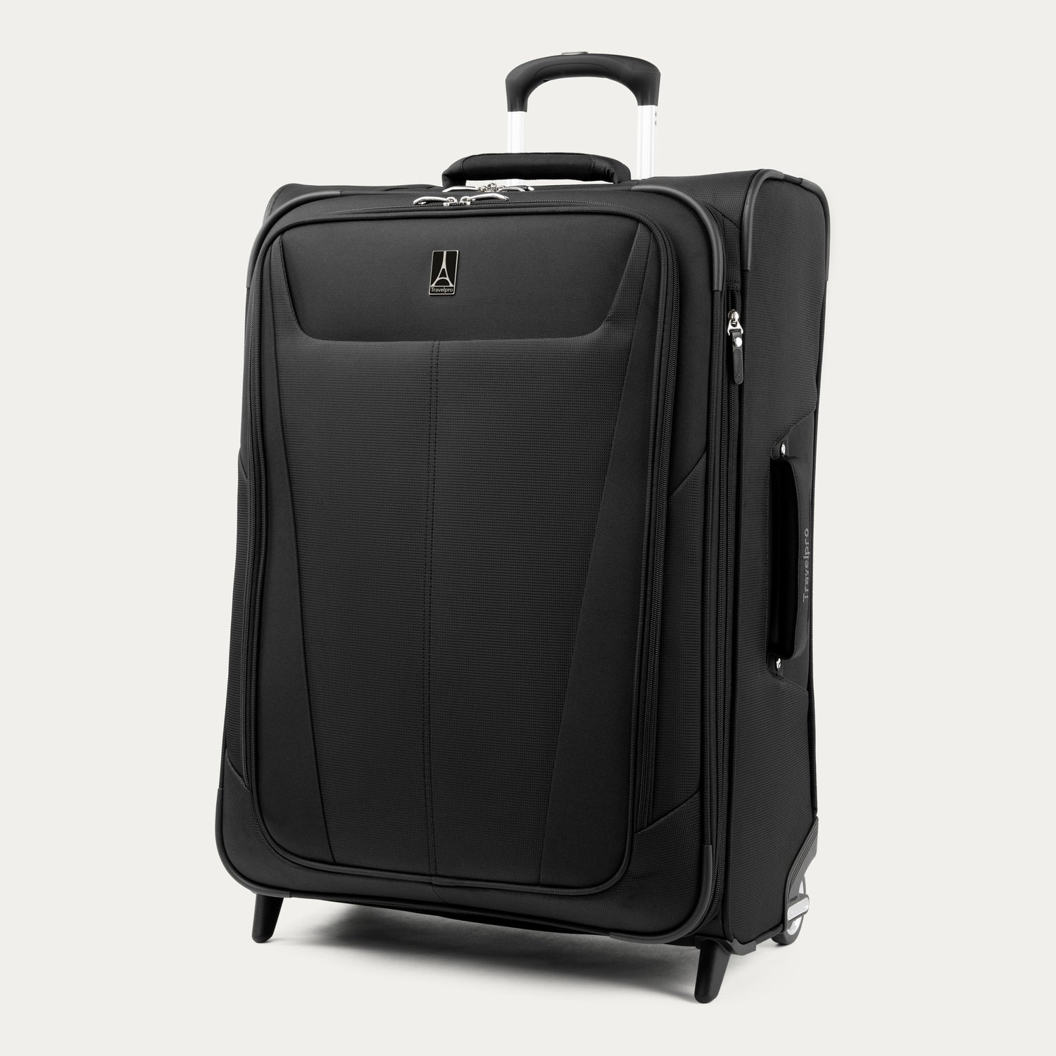 Travelpro Maxlite 5 26" Medium Check-In Expandable Rollaboard in Black — angle view 3