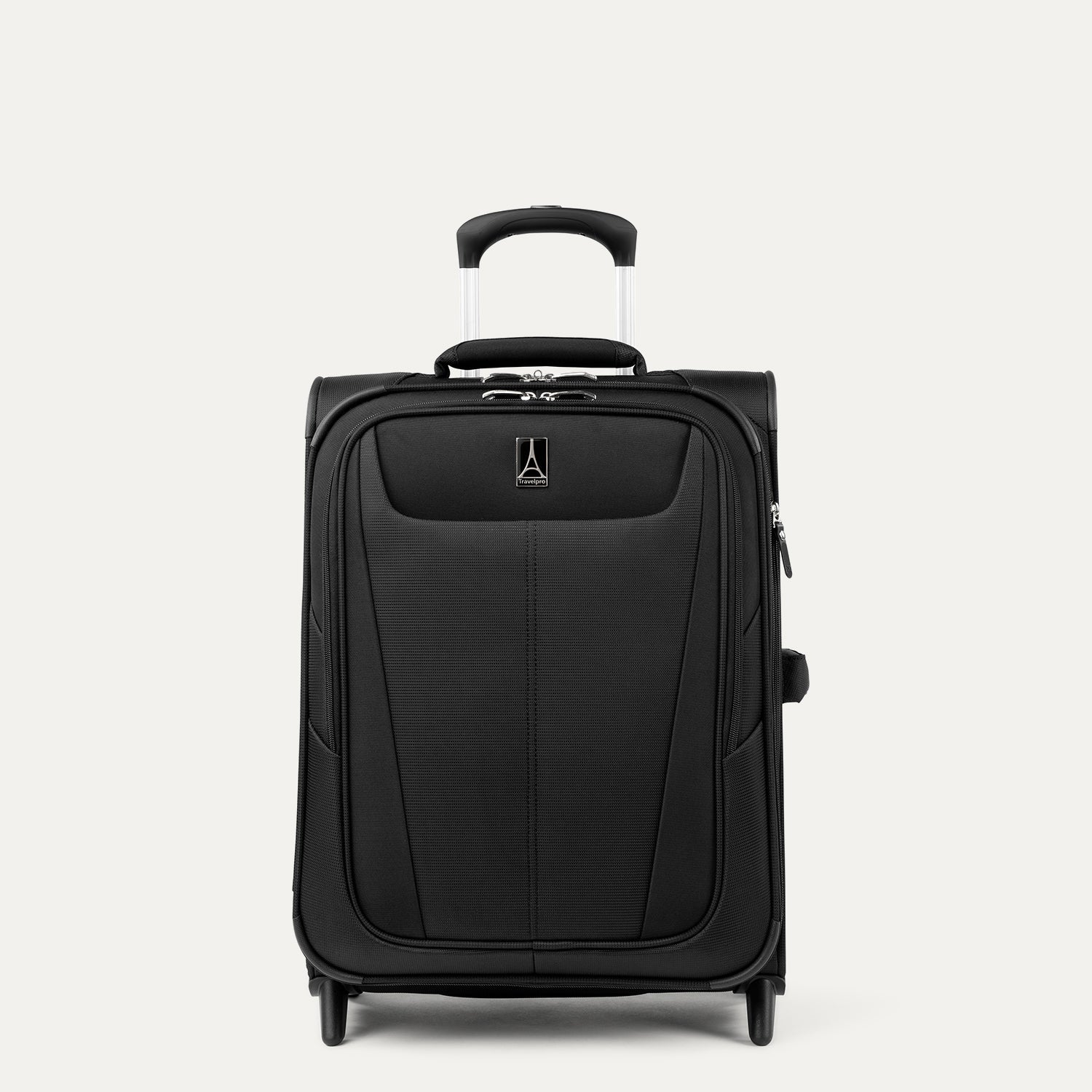 Travelpro Maxlite 5 International Carry-On Expandable Rollaboard in Black — front view