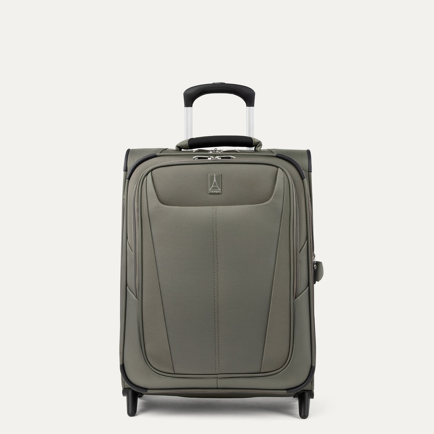 Travelpro Maxlite 5 International Carry-On Expandable Rollaboard in Slate Green — front view