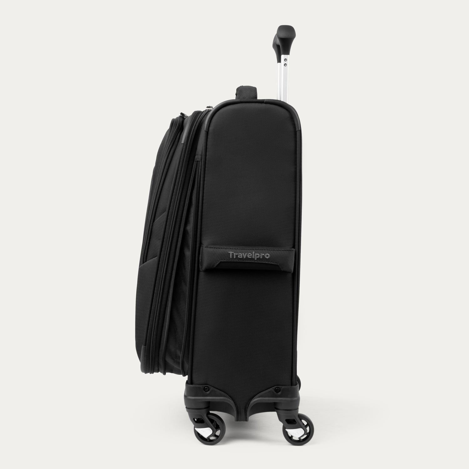 Travelpro Maxlite 5 Compact Carry-On Expandable Spinner in Black — angle view 1