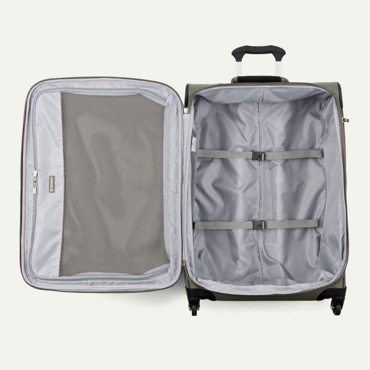 Travelpro Maxlite 5 25" Expandable Spinner in Slate Green — interior view