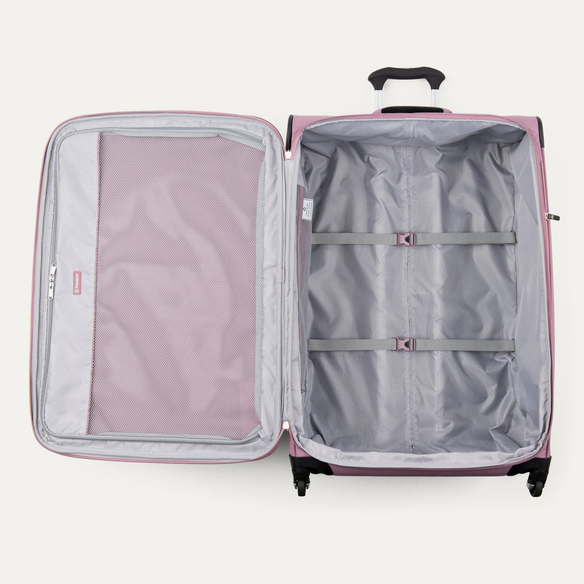 Travelpro Maxlite 5 29" Expandable Spinner in Orchid Pink — interior view