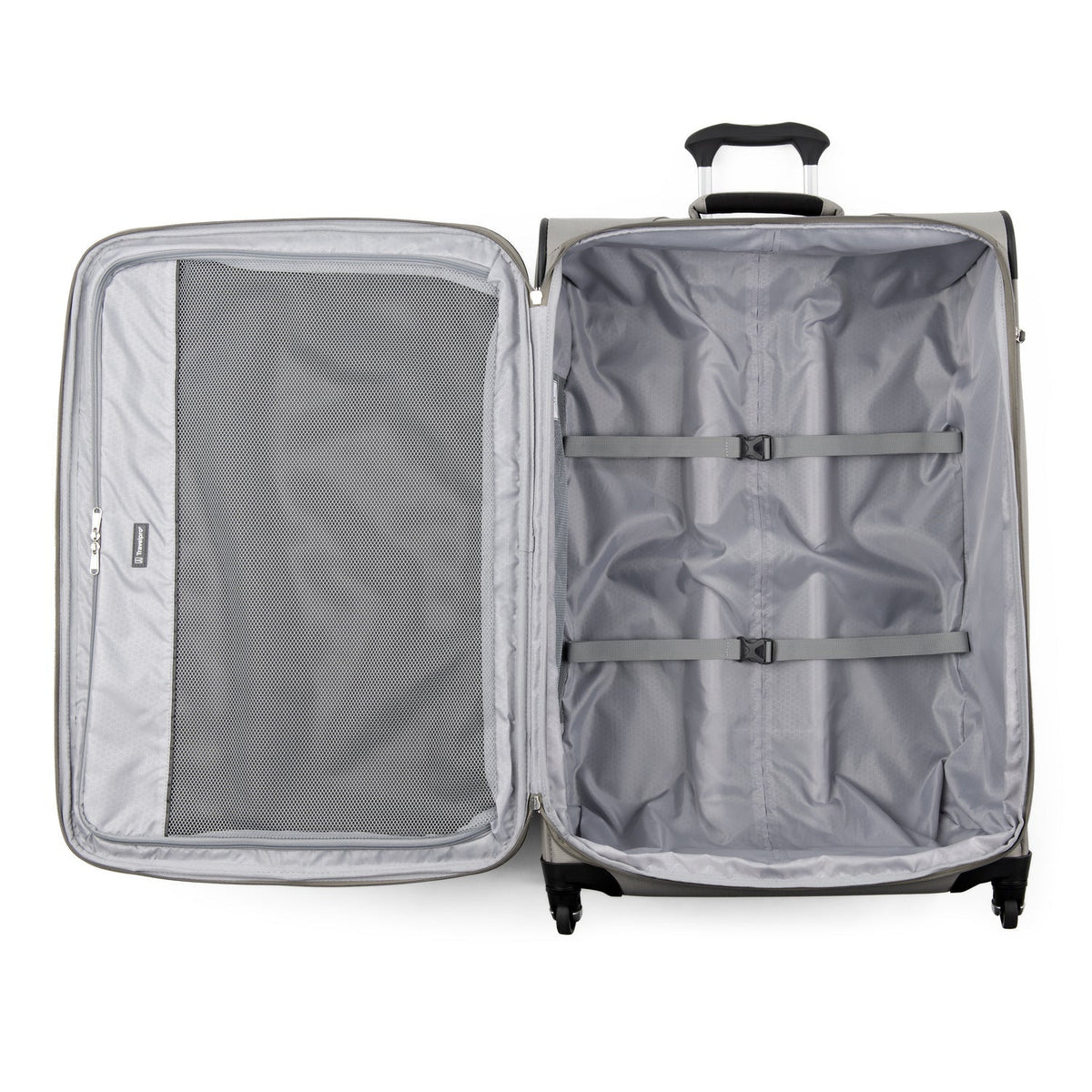 Travelpro Maxlite 5 29" Expandable Spinner in Champagne — interior view