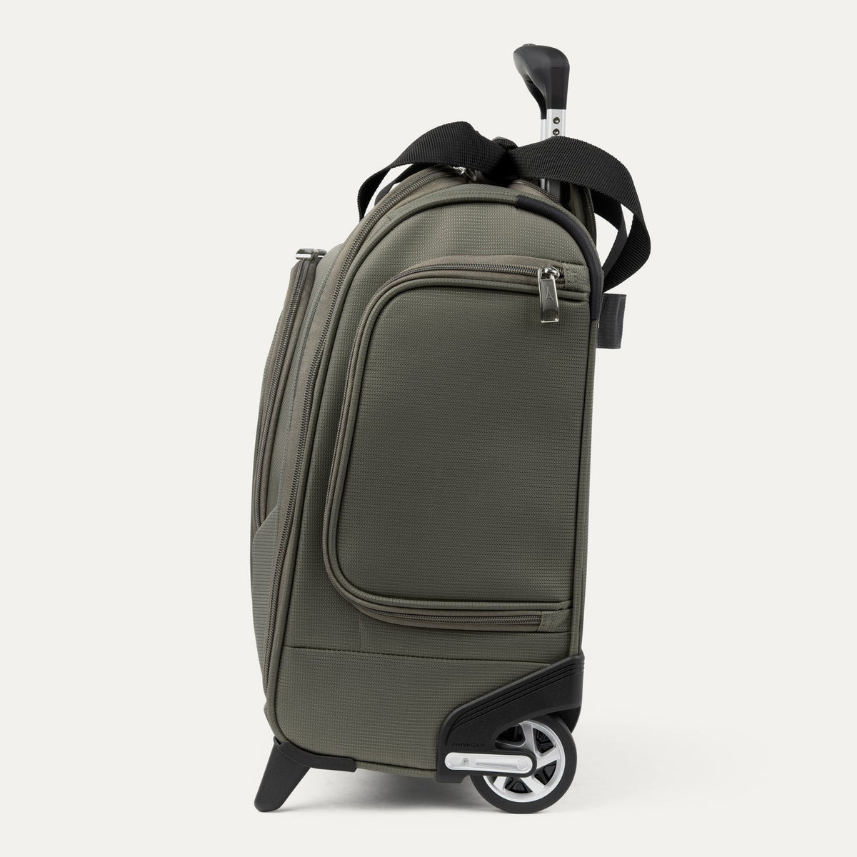 Travelpro Maxlite 5 Carry-On Rolling Underseat Bag in Slate Green — angle view 2