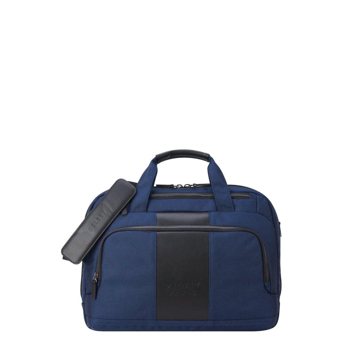 Delsey Wagram Briefcase in Navy — angle view 2 # color_Navy