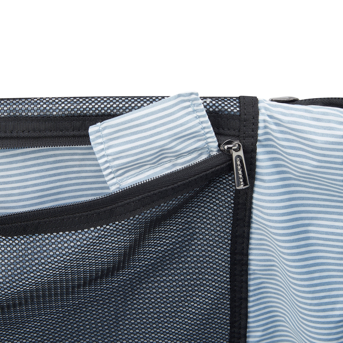 Delsey Wagram Medium Trunk Expandable Spinner in Black — interior view 3 # color_Black