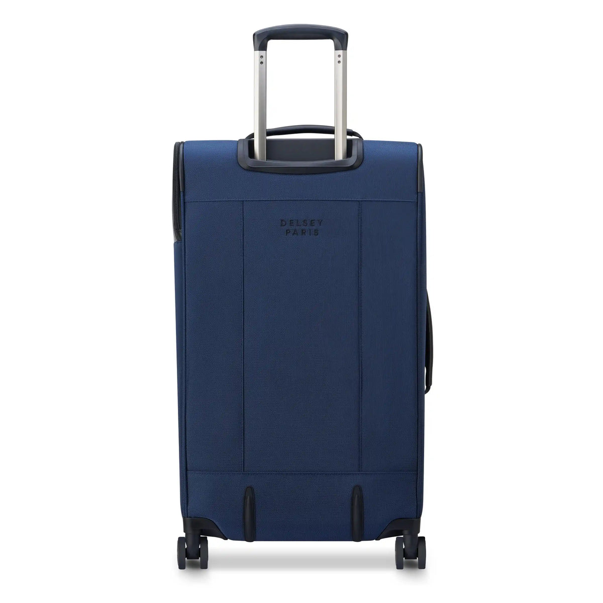 Delsey Wagram Medium Trunk Expandable Spinner in Navy — back view # color_Navy