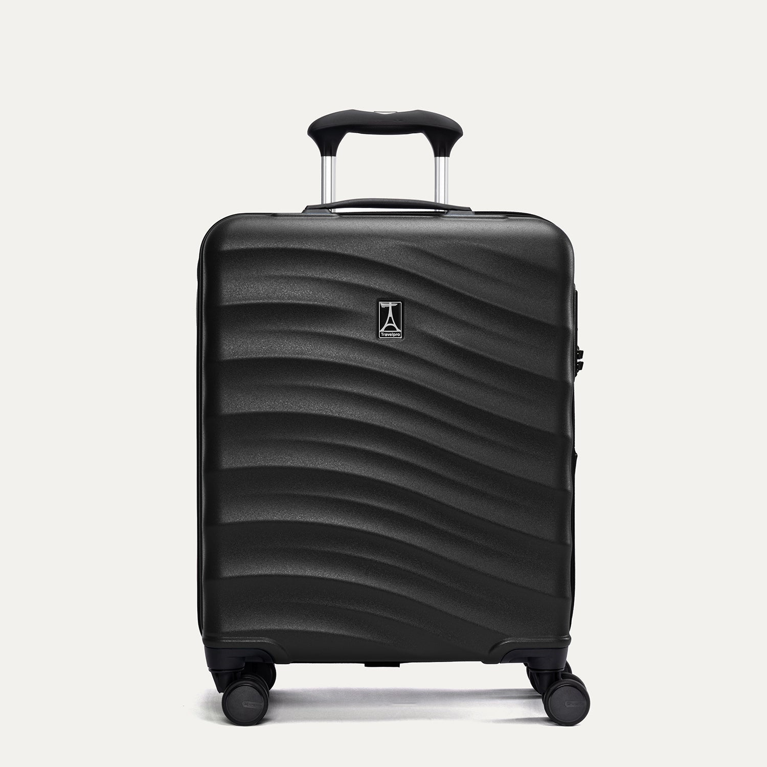 Travelpro Maxlite Air V2 International Carry-On Hardside Spinner in Black — front view