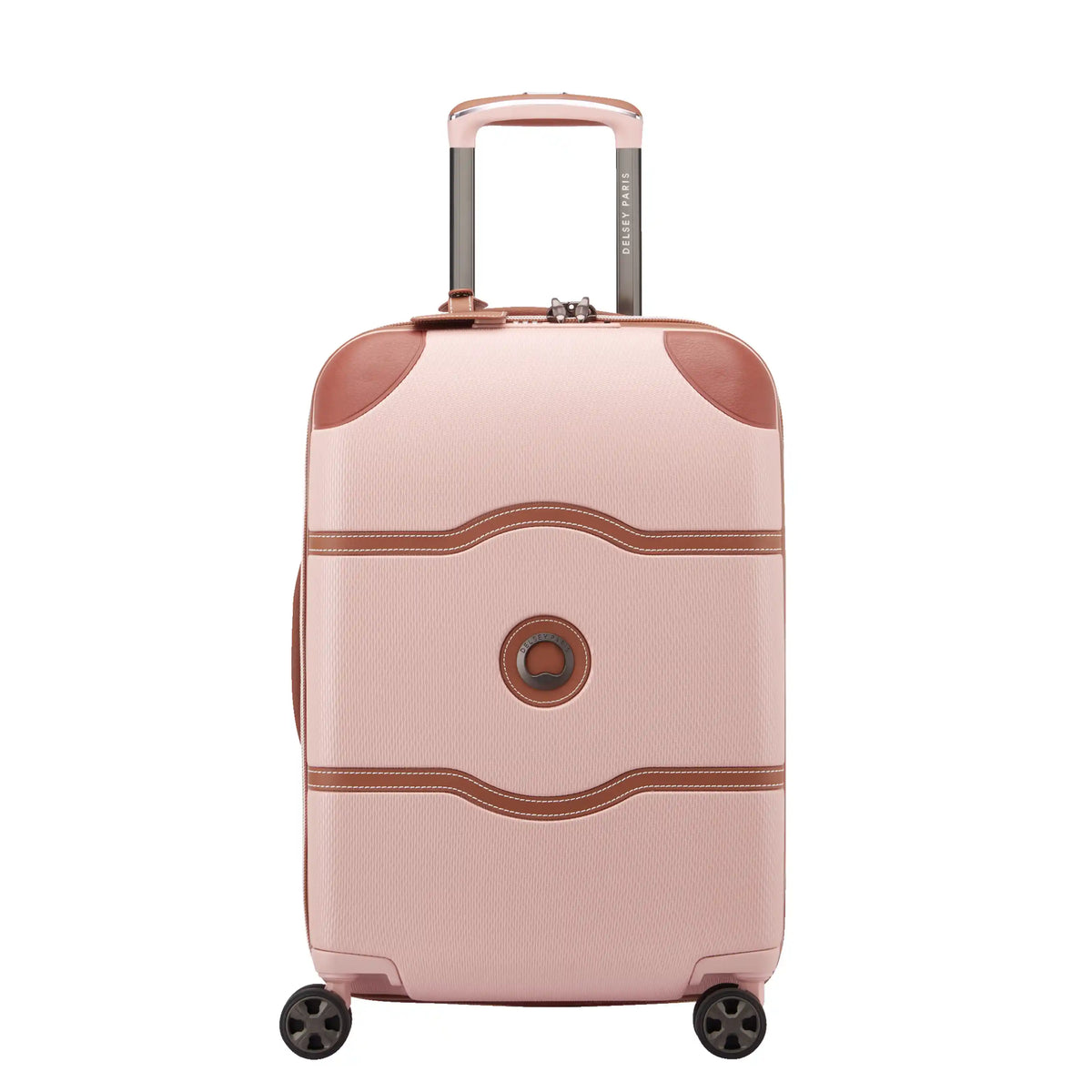 Delsey Chatelet Air 2.0 23-Inch Carry-On Spinner in Blush Pink — back view