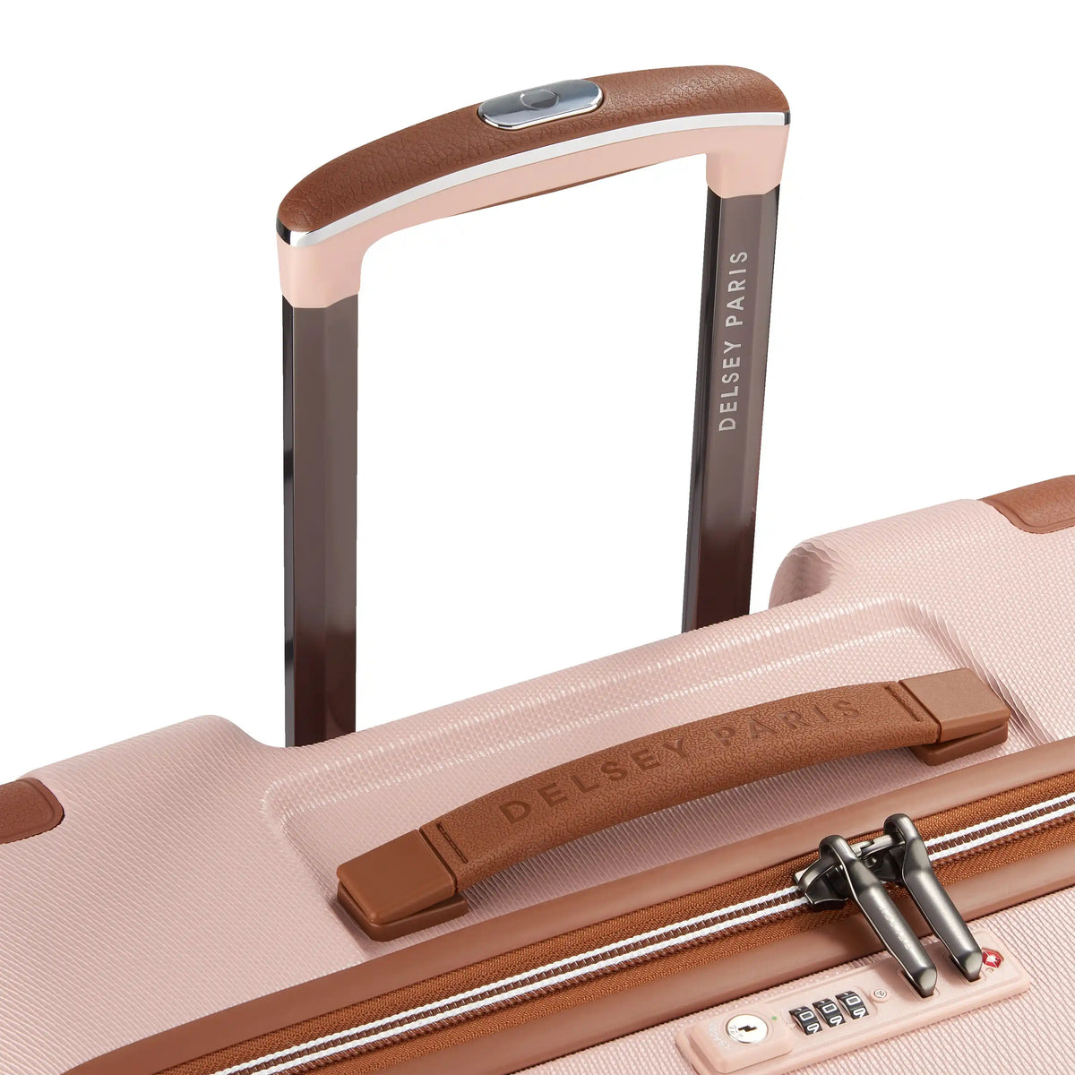 Delsey Chatelet Air 2.0 Large Spinner in Blush Pink — detail view 3