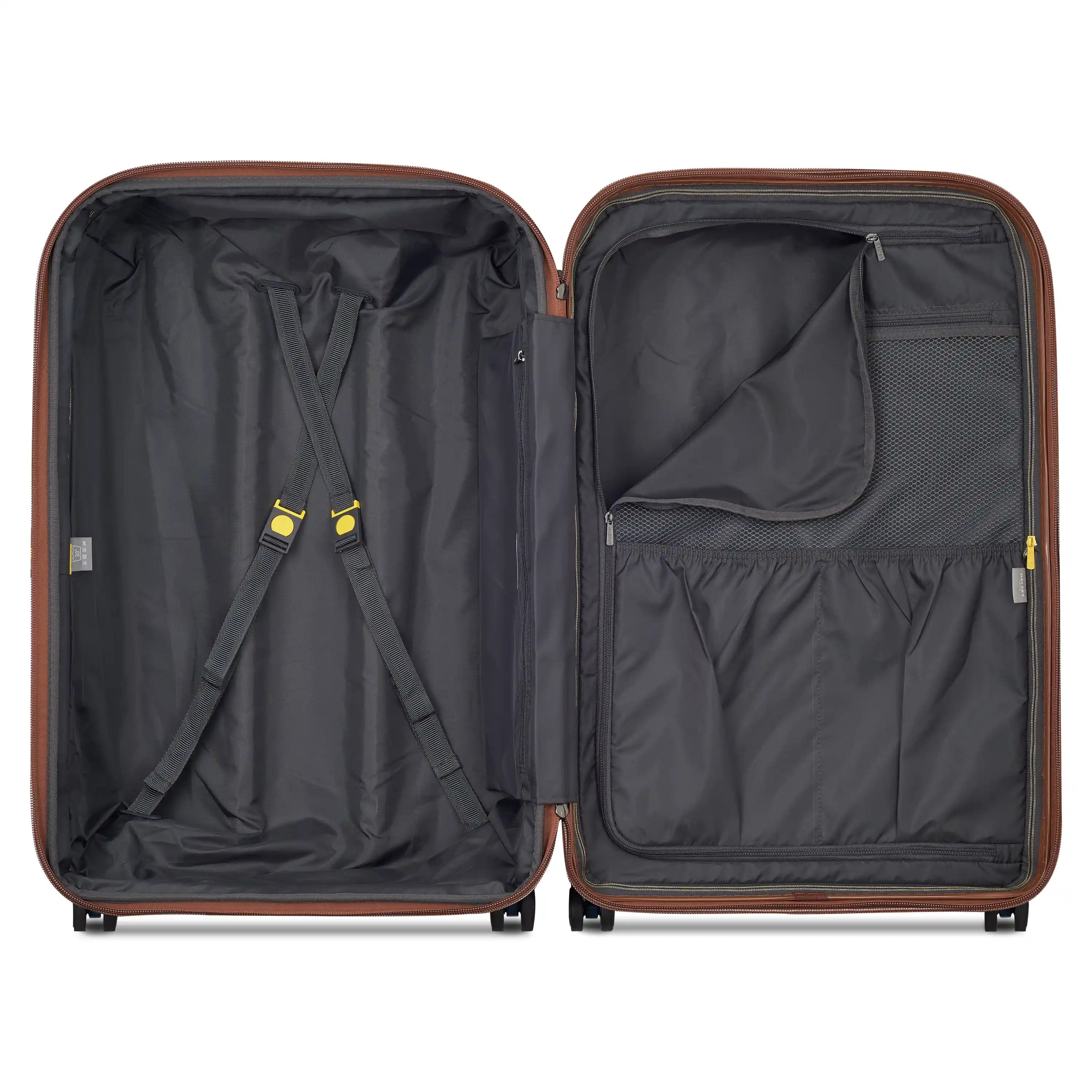 Delsey Carrousel Large Expandable Spinner in Navy — interior view # color_Navy