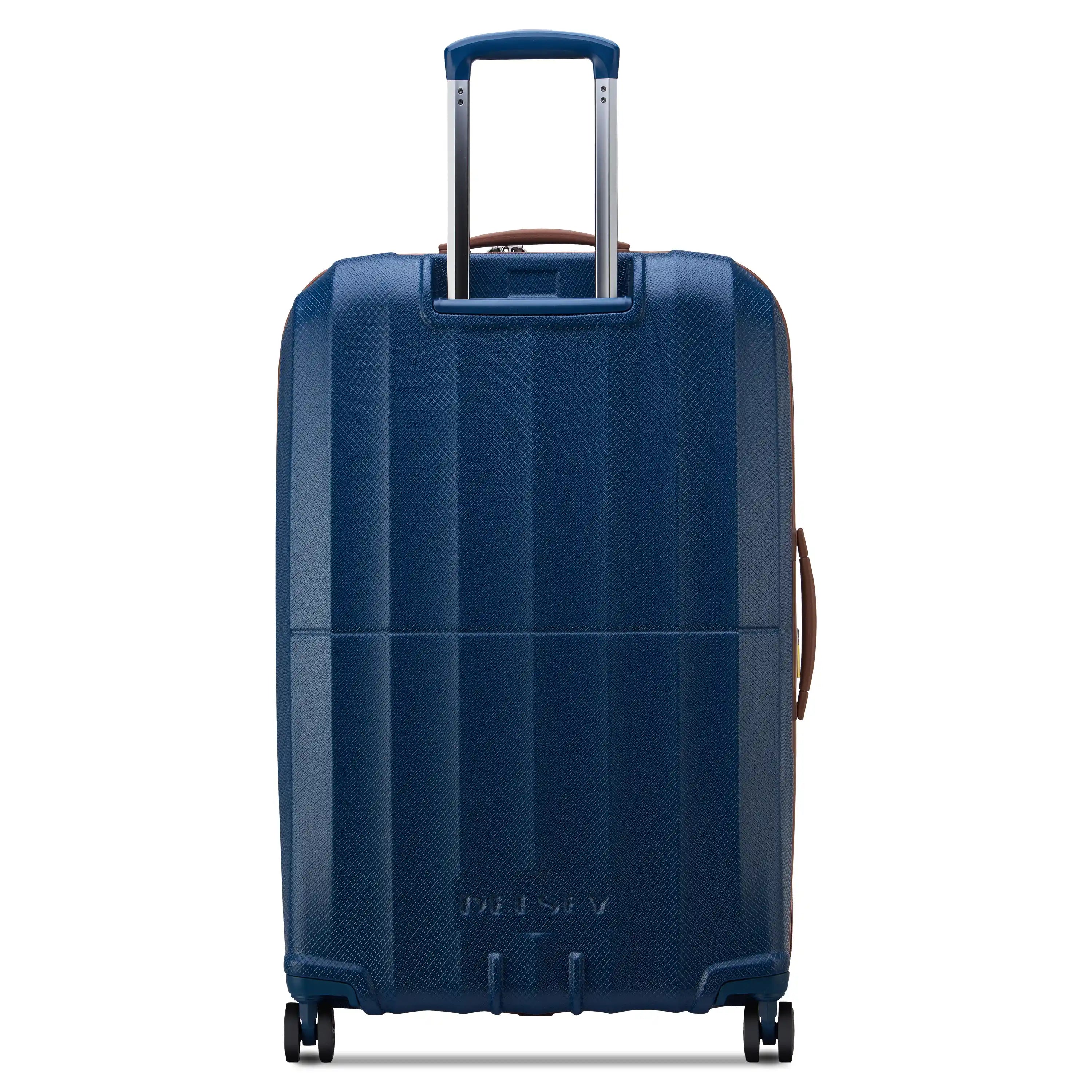 Delsey Carrousel Large Expandable Spinner in Navy — back view # color_Navy