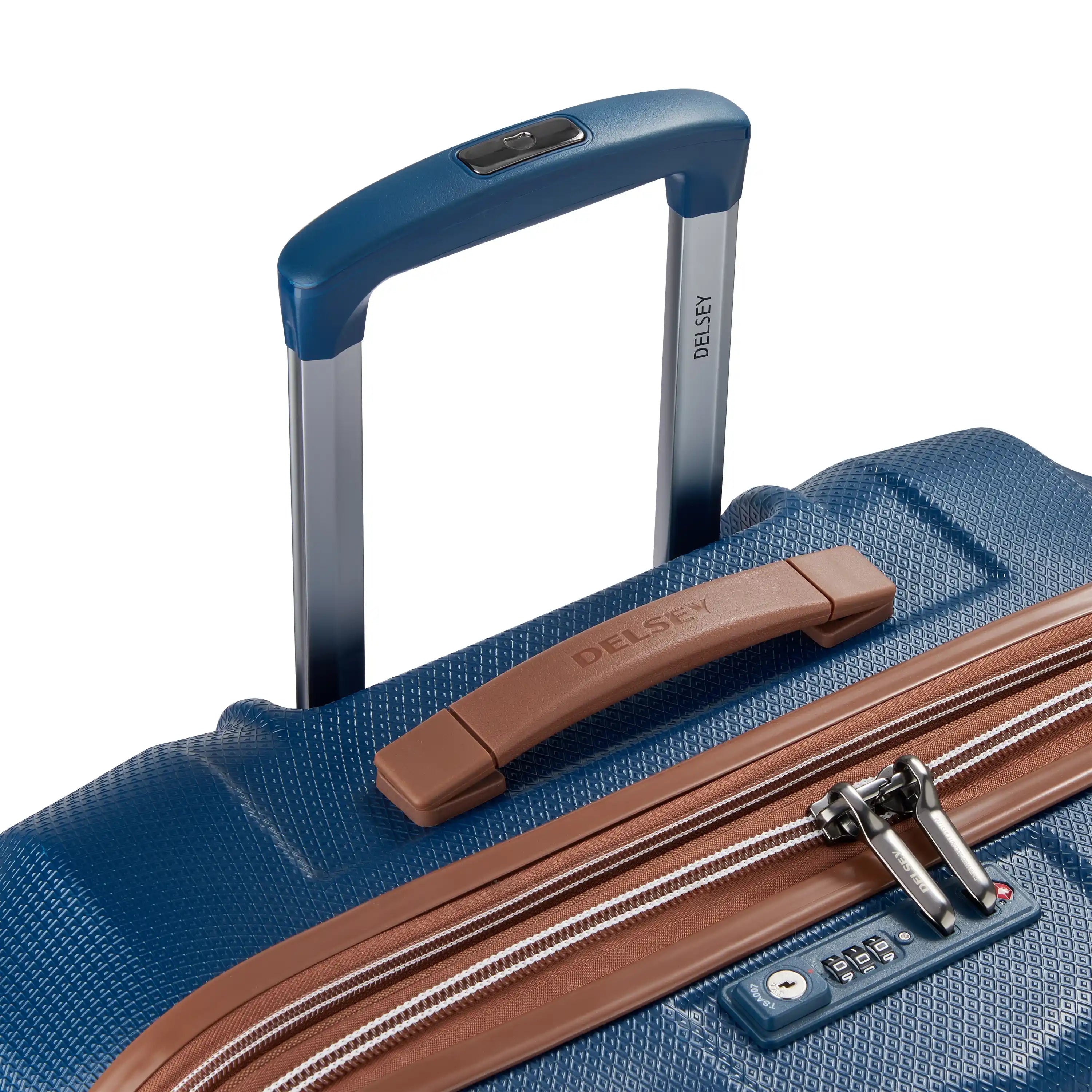 Delsey Carrousel Large Expandable Spinner in Navy — detail view # color_Navy