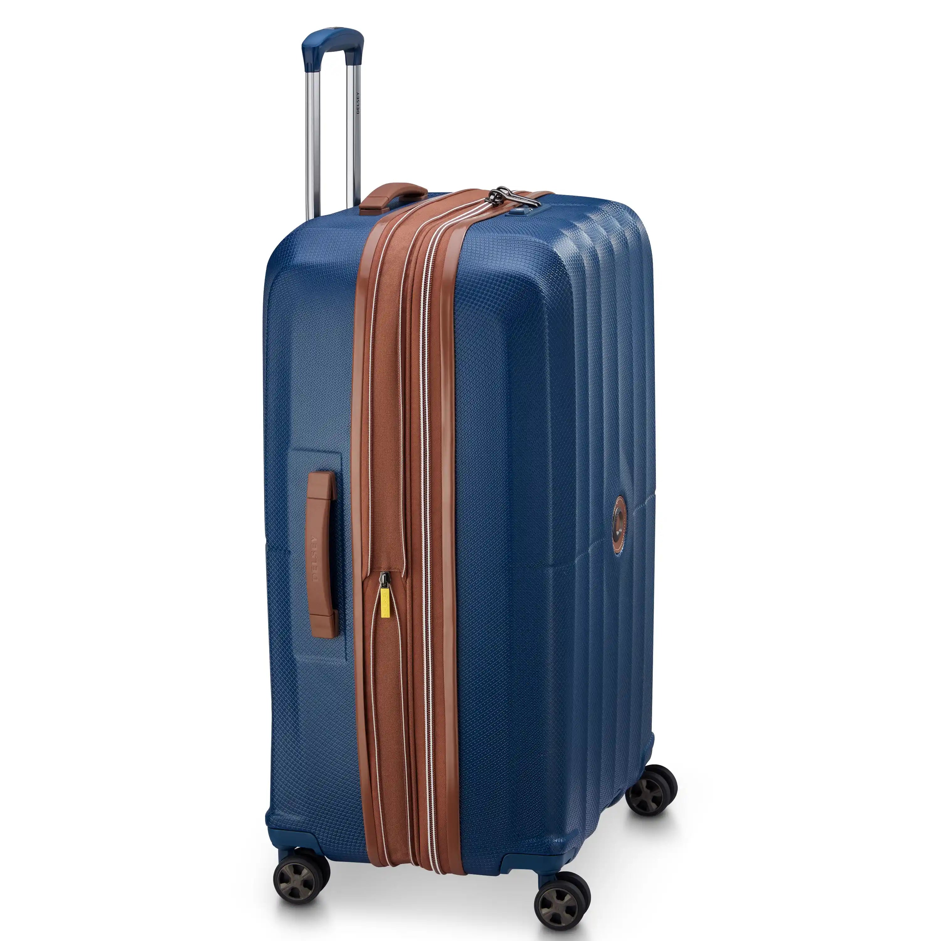 Delsey Carrousel Large Expandable Spinner in Navy — angle view 2 # color_Navy