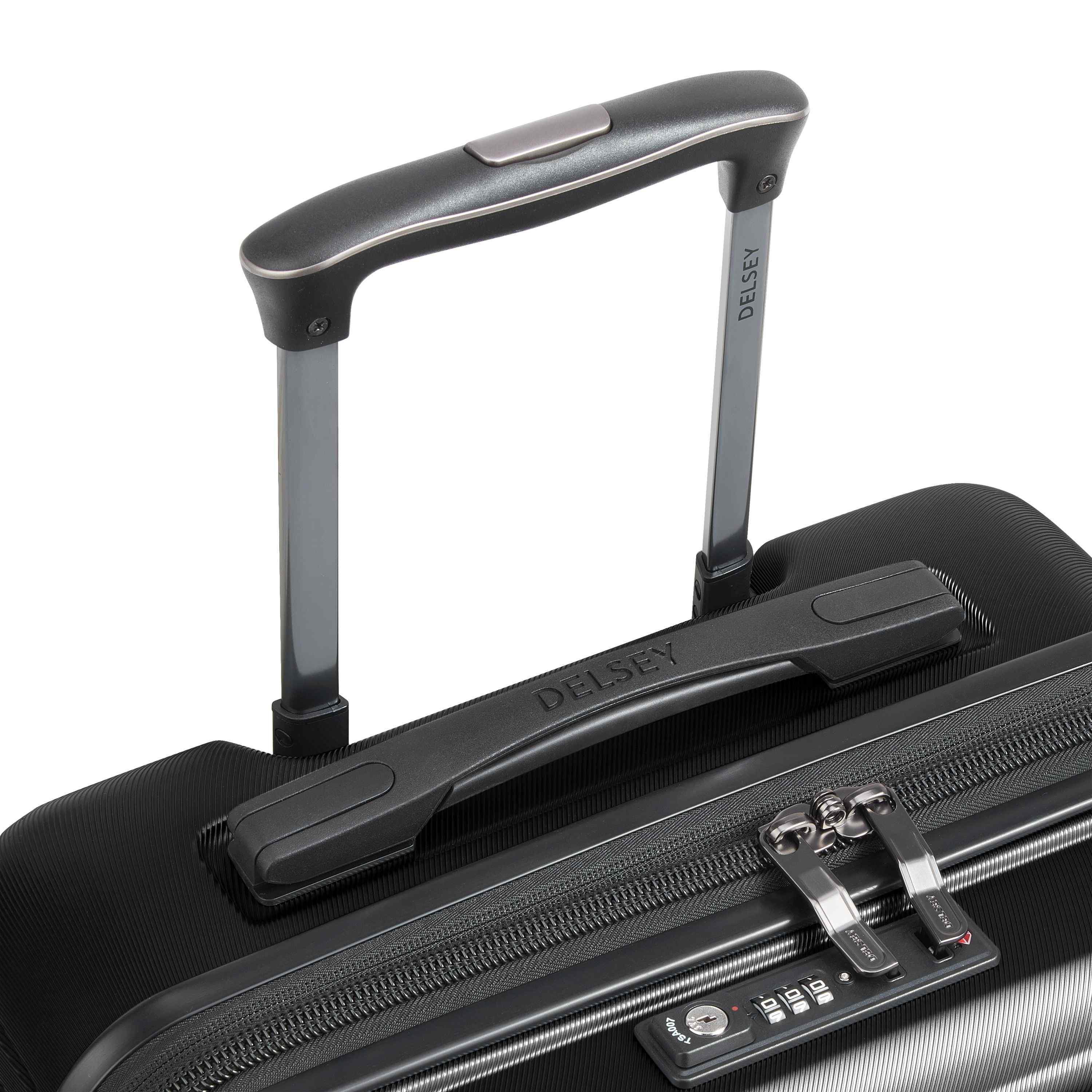 Delsey Cruise 3.0 2-Wheeled Underseater in Black — detail view # color_Black