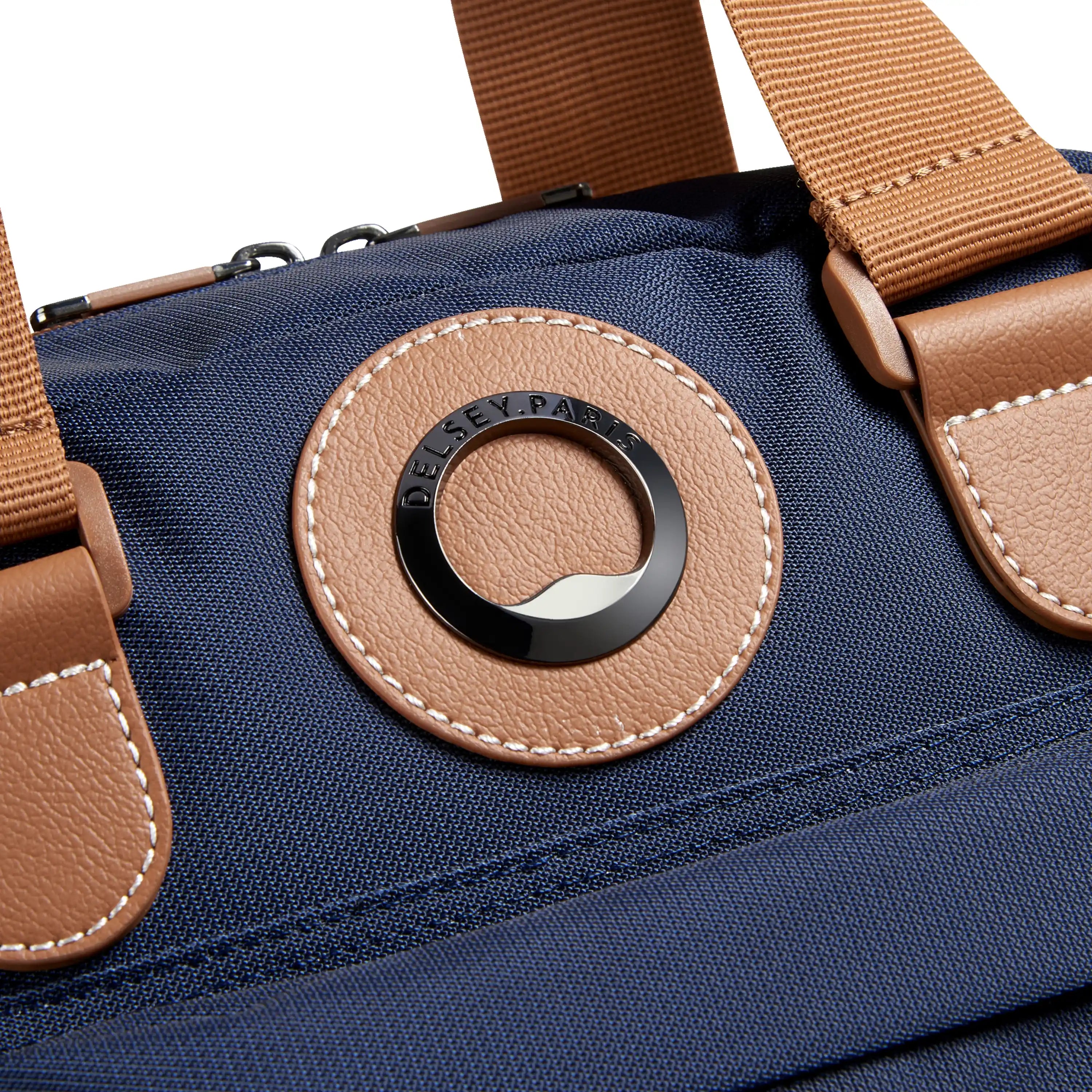 Delsey Flanerie SE Laptop Backpack in Navy — detail view 2 # color_Navy