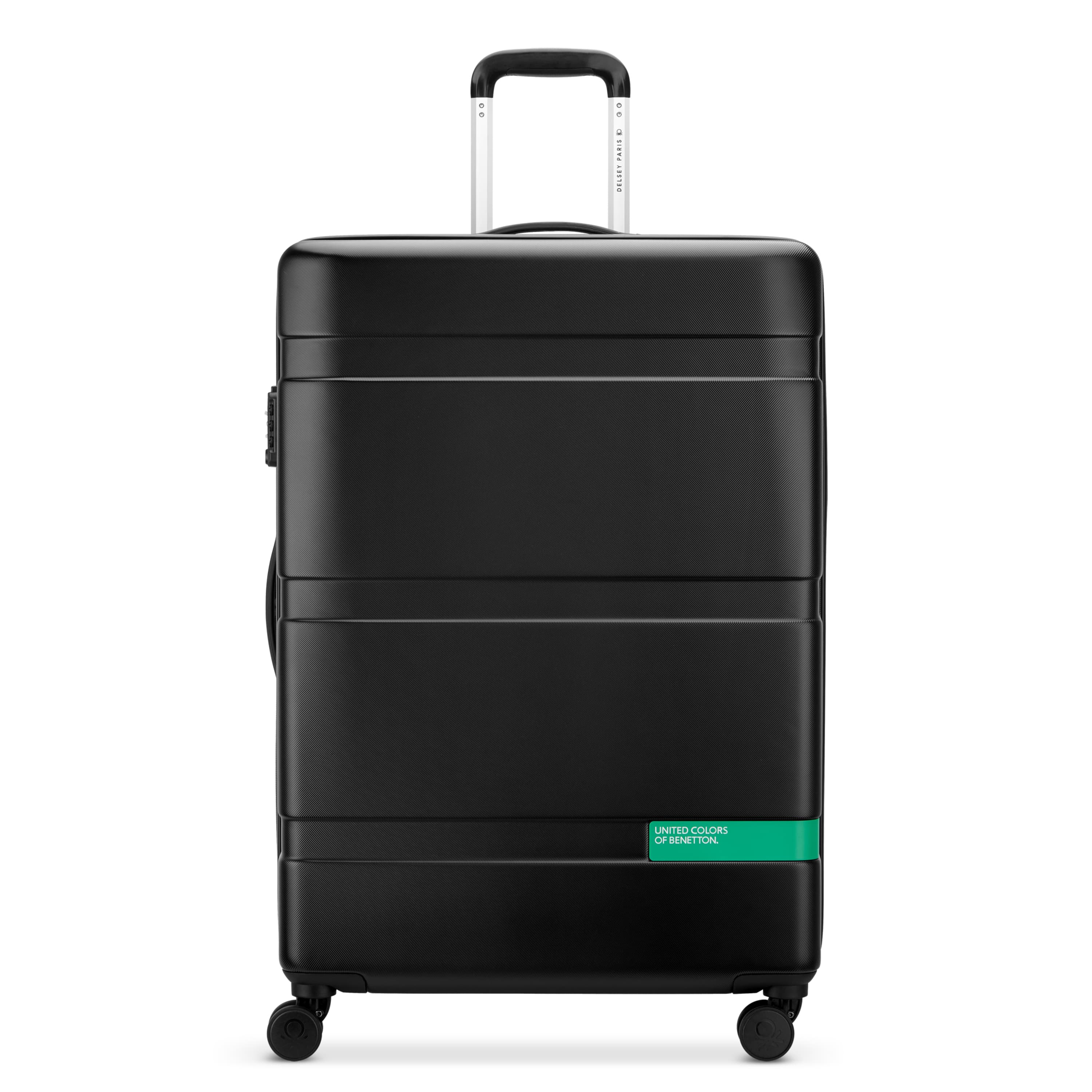 Delsey NOW! Hardside Large Spinner in Black — front view # color_Black