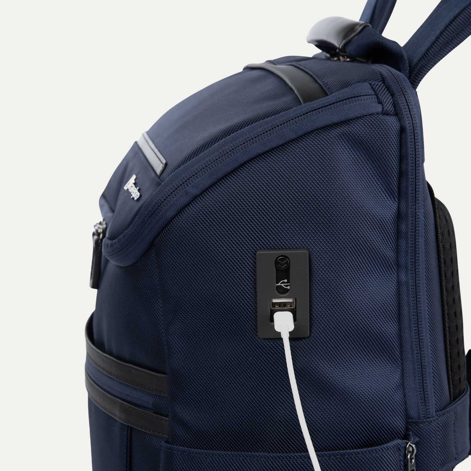 Travelpro Crew Executive Choice 3 Medium Top Load Backpack in Patriot Blue — angle view 2