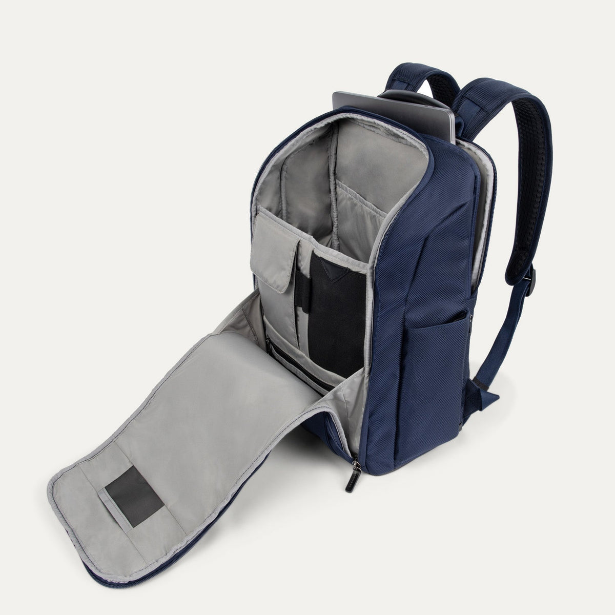 Travelpro Crew Executive Choice 3 Slim Laptop Backpack in Patriot Blue — interior view 2