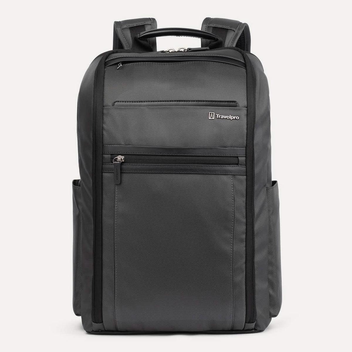 Travelpro Crew Executive Choice 3 Slim Laptop Backpack in Grey — front view # color_Grey