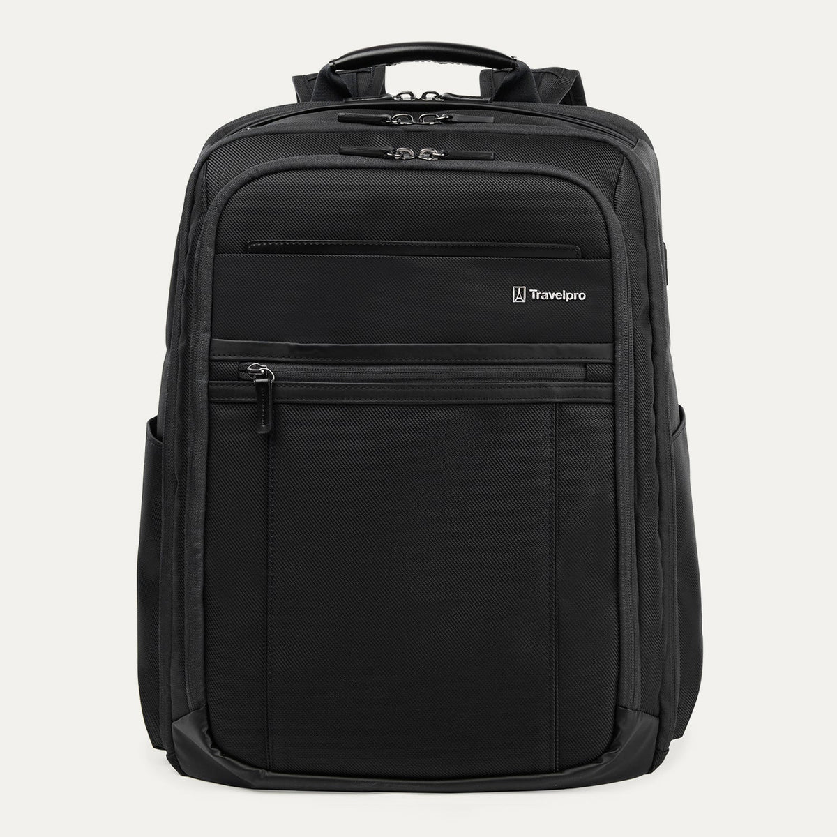 Travelpro Crew Executive Choice 3 Large Travel Backpack in Jet Black — angle view 2