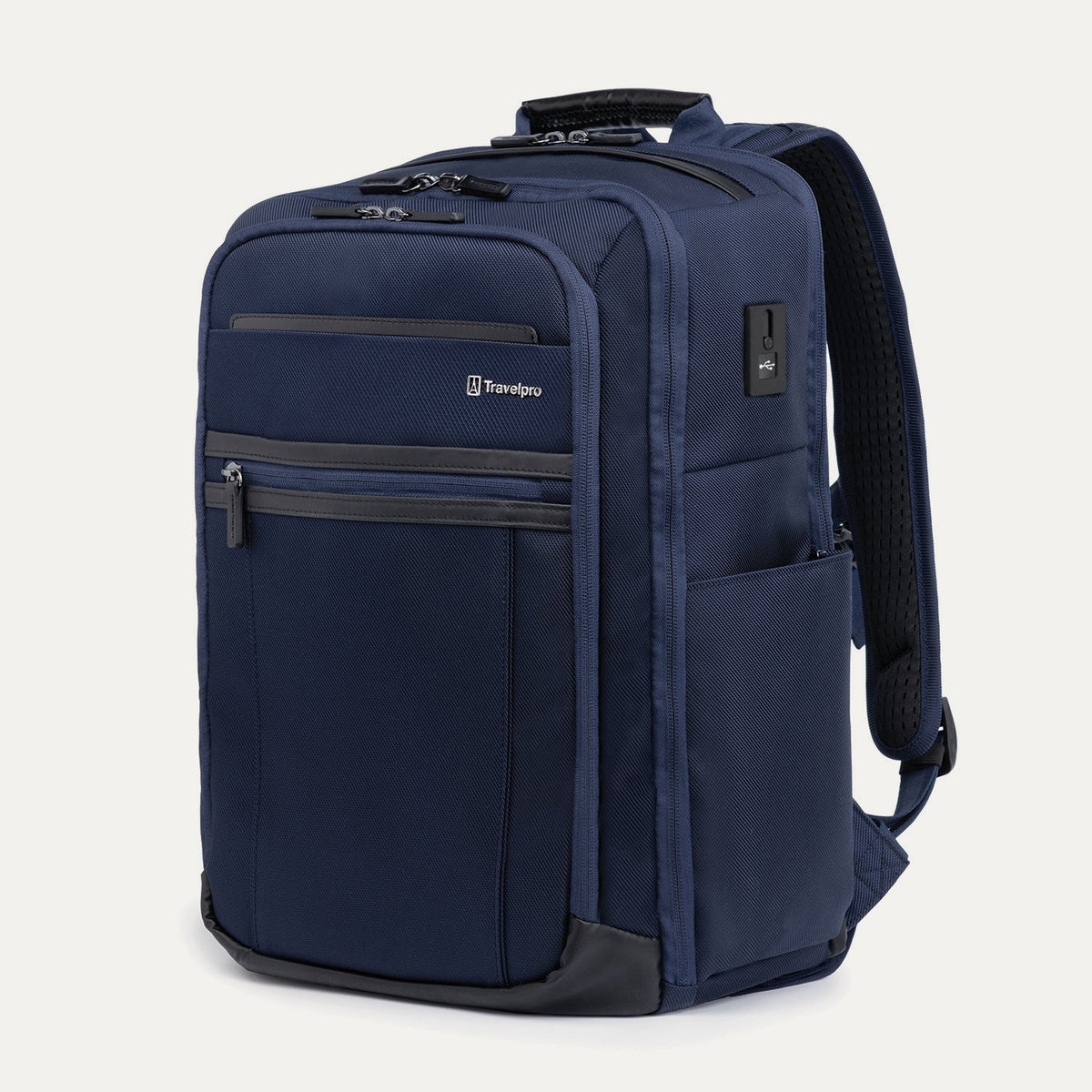 Travelpro Crew Executive Choice 3 Large Travel Backpack in Blue — front view # color_Blue
