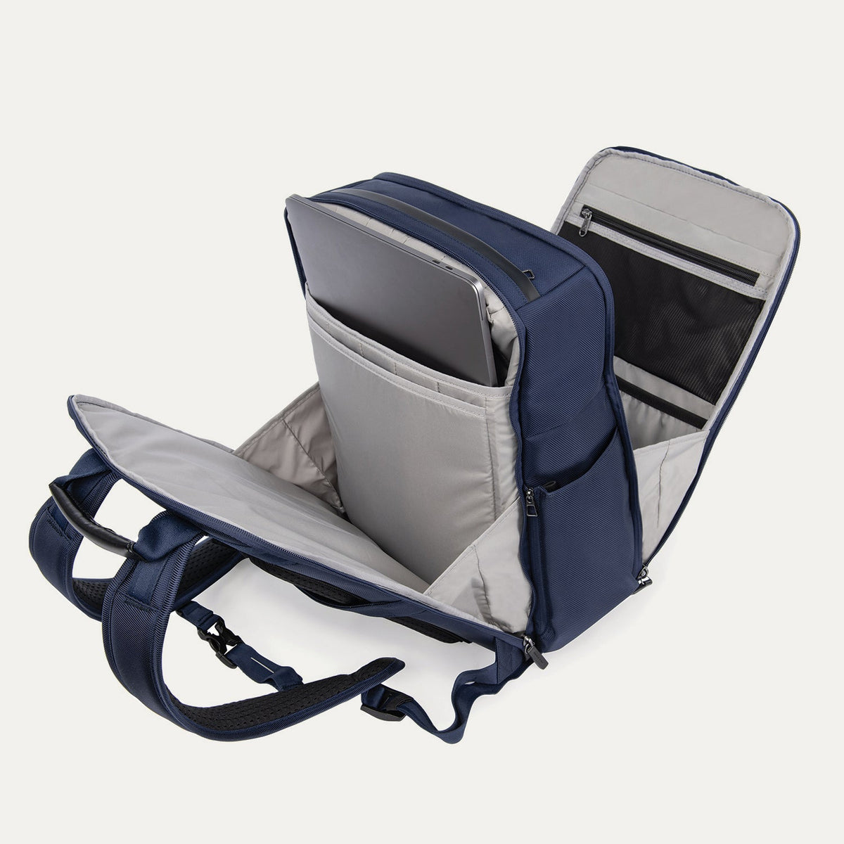 Travelpro Crew Executive Choice 3 Large Travel Backpack in Blue — interior view