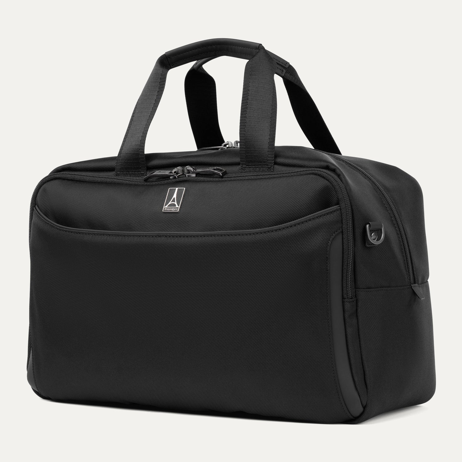 Travelpro Crew Classic UnderSeat Tote in Black — interior view