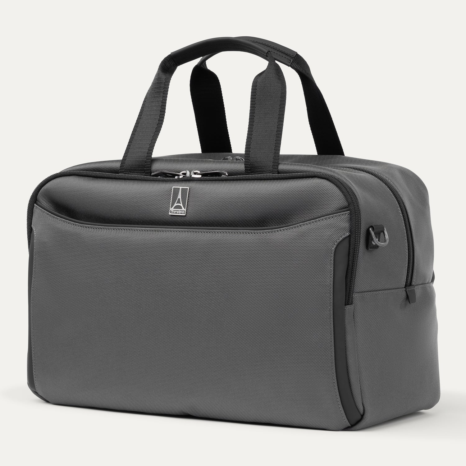 Travelpro Crew Classic UnderSeat Tote in Titanium Grey — detail view