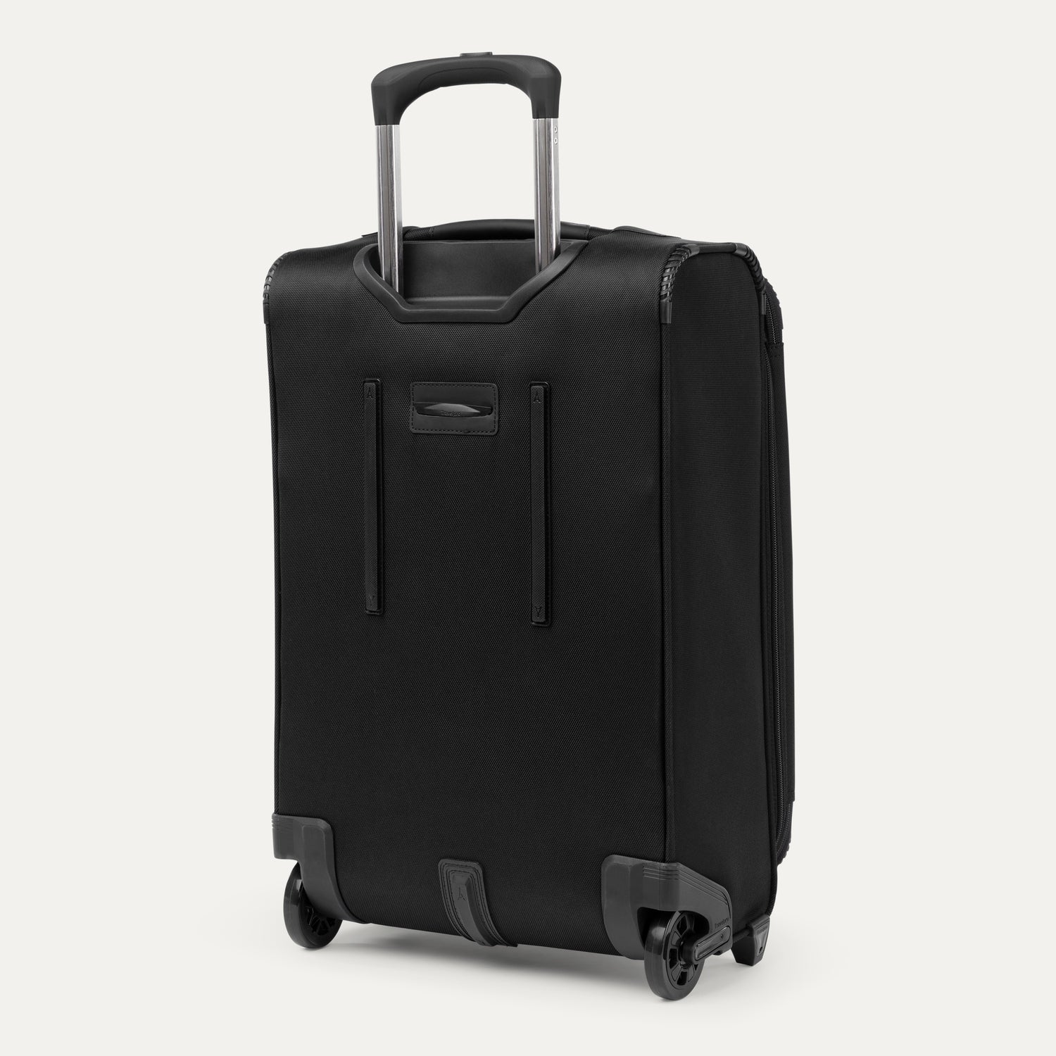 Travelpro Crew Classic Carry-On Expandable Rollaboard in Black — angle view 3