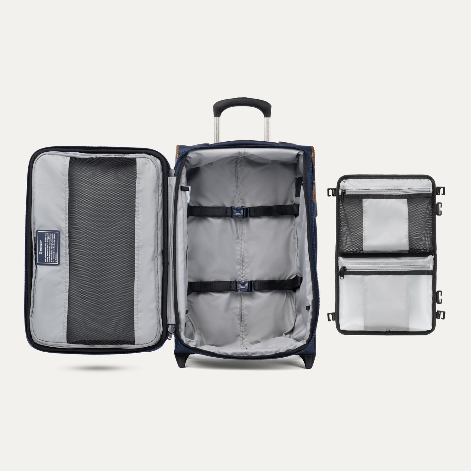 Travelpro Crew Classic Carry-On Expandable Rollaboard in Patriot Blue — back view