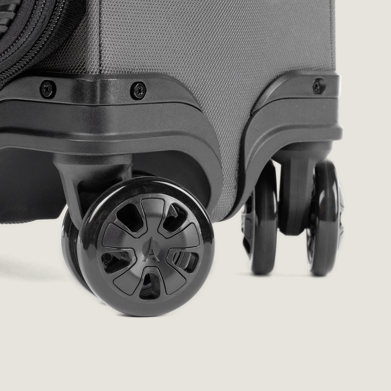 Travelpro Crew Classic Compact Carry-On Expandable Spinner in Titanium Grey — lifestyle 2