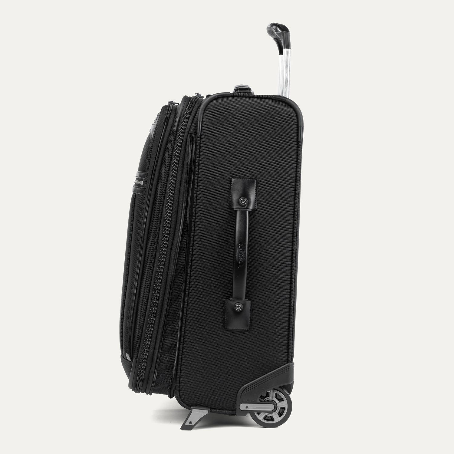 Travelpro Platinum Elite 22" Carry-On Expandable Rollaboard in Shadow Black — angle view 6