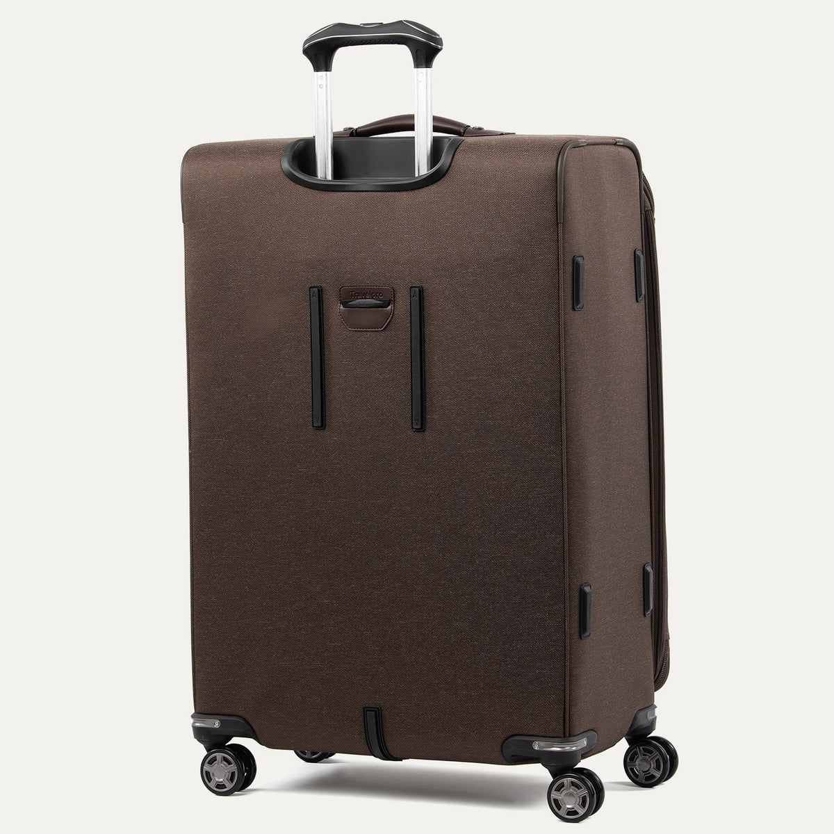 Travelpro Platinum Elite 29” Expandable Spinner in Rich Espresso — back view