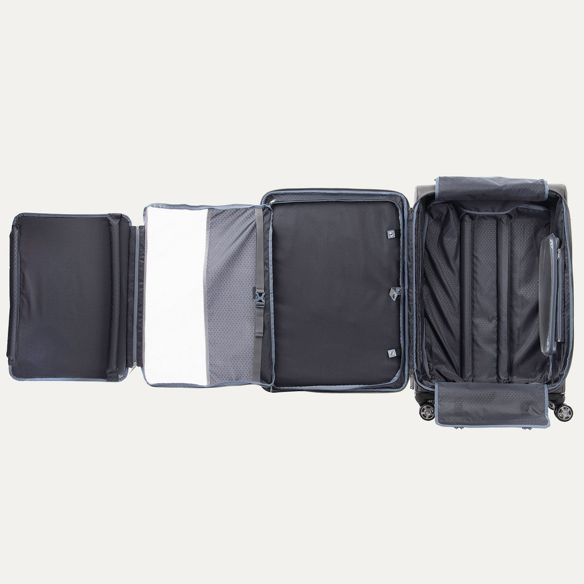 Travelpro Platinum Elite 29” Expandable Spinner in Vintage Grey — interior view 2