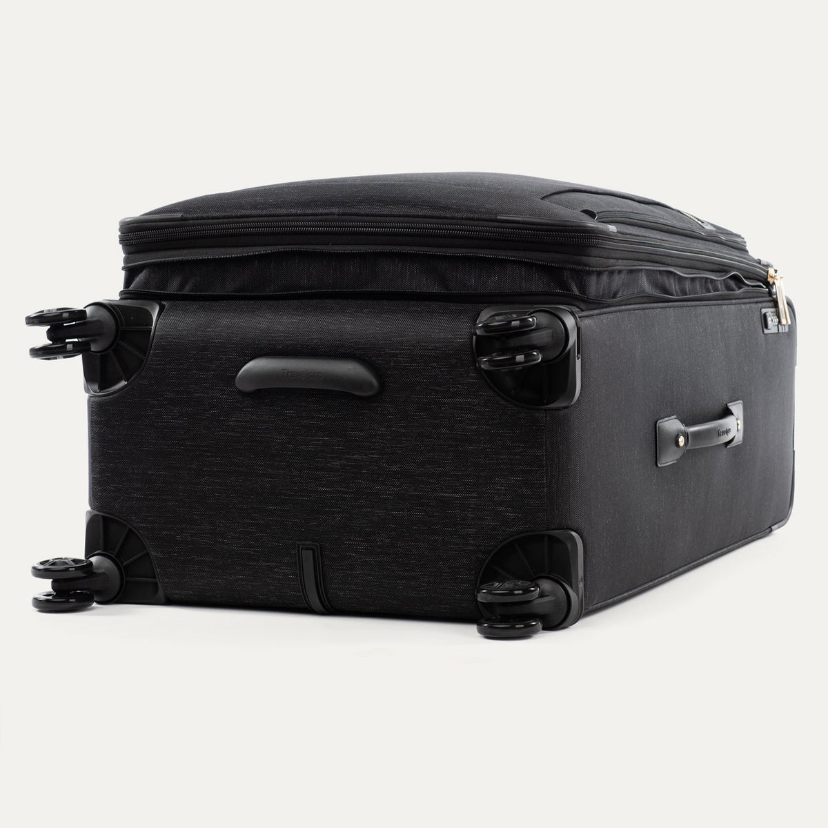 Travelpro Platinum Elite 29” Expandable Spinner in Intrigue Black — detail view